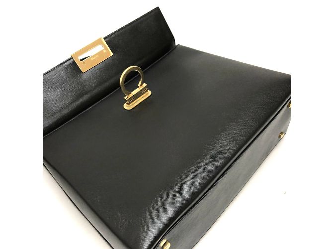 Borsa in pelle nera Salvatore Ferragamo Nero - vista 10