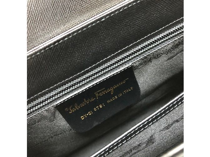 Borsa in pelle nera Salvatore Ferragamo Nero - vista 6