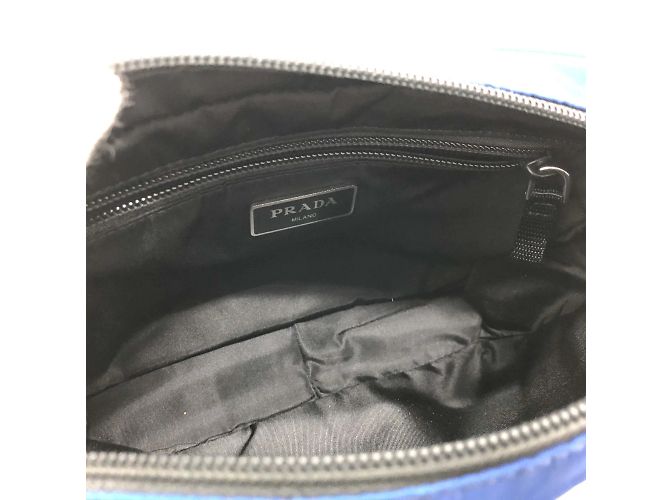 Marsupio con Logo Triangolo Prada 2VL001 Blu - vista 12