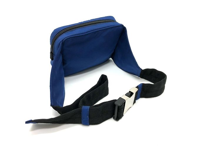 Marsupio con Logo Triangolo Prada 2VL001 Blu - vista 4