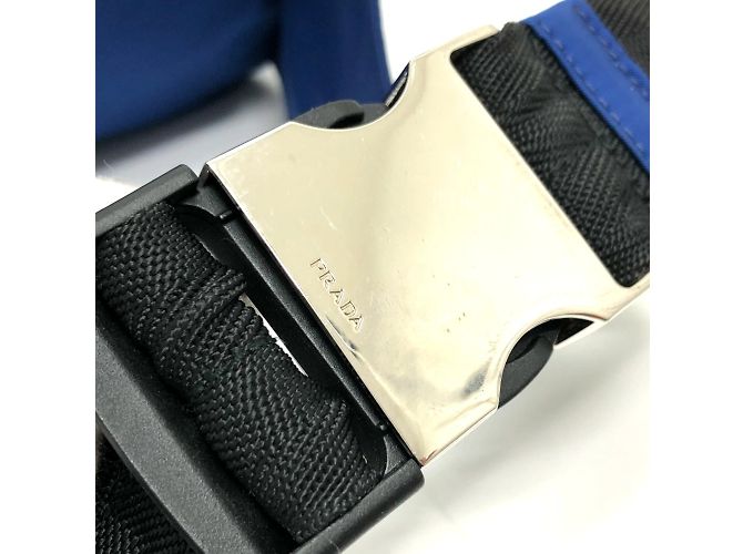 Marsupio con Logo Triangolo Prada 2VL001 Blu - vista 6