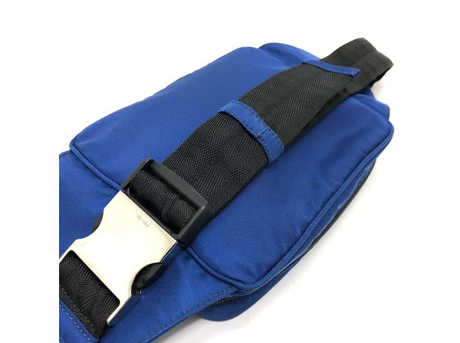 Marsupio con Logo Triangolo Prada 2VL001 Blu - vista 7