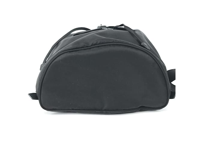 Prada 1BZ032 Logo-Platte Rucksack Schwarz - Ansicht 5