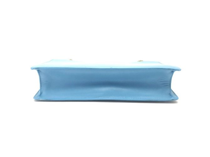 Borsa a spalla in pelle blu Saint Laurent - vista 3