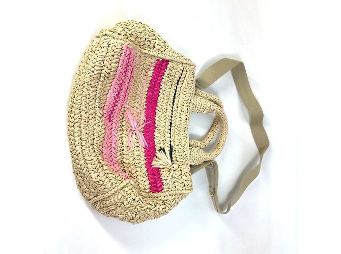 Borsa a mano in tessuto beige Prada - vista 2