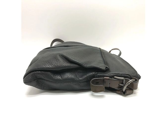 Borsa a spalla in pelle nera Prada VA0802 Nero - vista 3