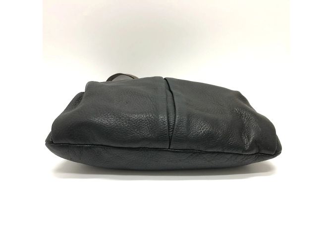 Borsa a spalla in pelle nera Prada VA0802 Nero - vista 4