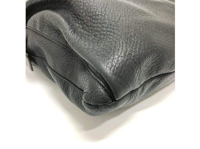 Borsa a spalla in pelle nera Prada VA0802 Nero - vista 5