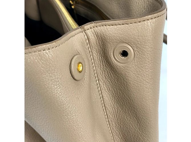 Borsa in pelle beige Prada 1BA058 - vista 10
