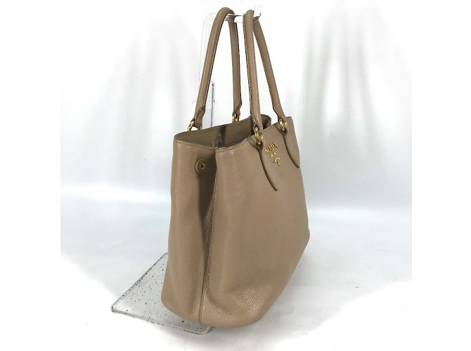 Borsa in pelle beige Prada 1BA058 - vista 3