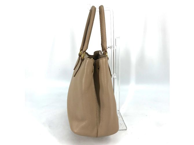 Borsa in pelle beige Prada 1BA058 - vista 4