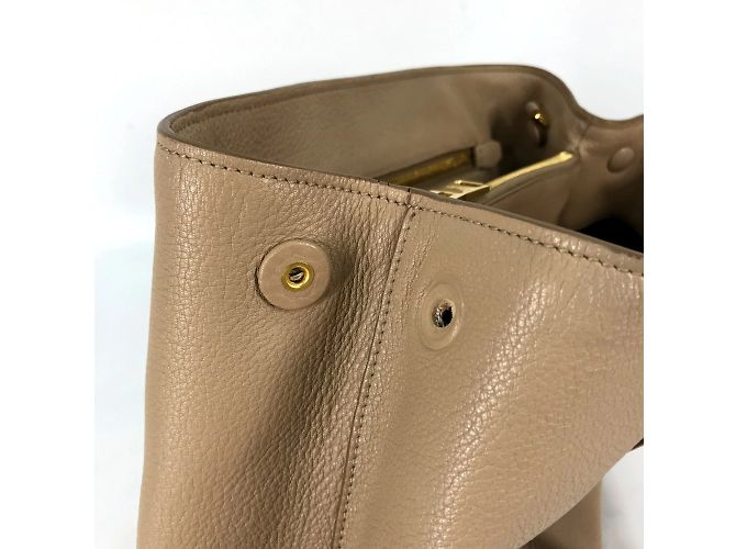 Borsa in pelle beige Prada 1BA058 - vista 9
