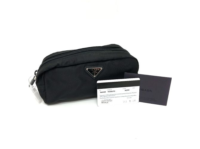Pochette per trucco nera Prada 1NA350 Nero - vista 8
