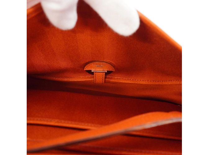 Borsa a Spalla Hermès Colorado MM Arancione - vista 4