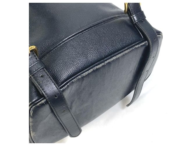 Mochila vintage de couro preto Versace - vista 12