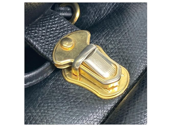 Mochila vintage de couro preto Versace - vista 13
