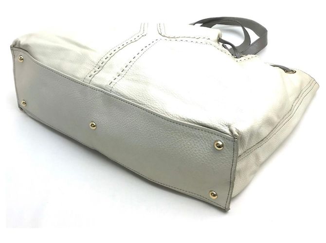 Graue Leder-Tote von Yves Saint Laurent Braun - Ansicht 10