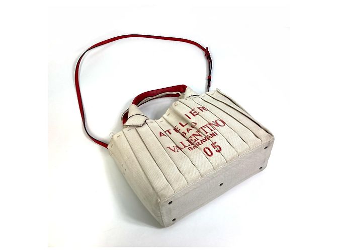 Borsa Valentino Garavani Atelier 2WAY Beige - vista 13
