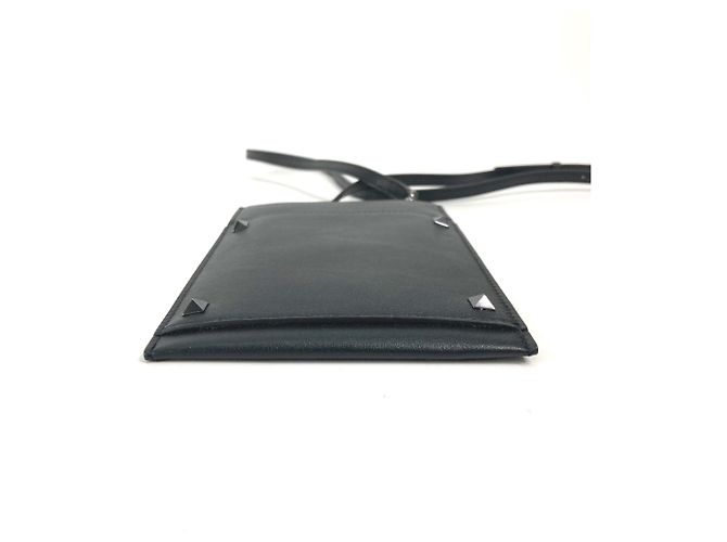 Borsa a spalla in pelle nera Valentino Nero - vista 5
