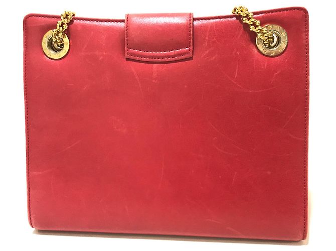 Bolsa de ombro vintage em couro vermelho Tiffany & Co. - vista 2