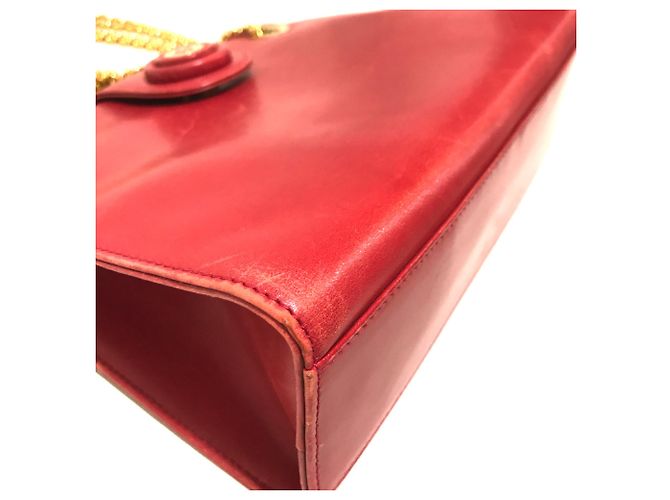 Bolsa de ombro vintage em couro vermelho Tiffany & Co. - vista 5