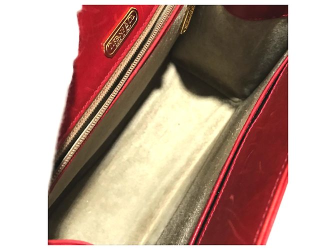 Bolsa de ombro vintage em couro vermelho Tiffany & Co. - vista 8