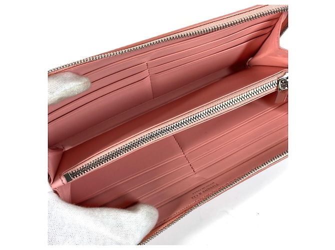 Cartera larga de cuero rosa Tiffany & Co. - vista 10