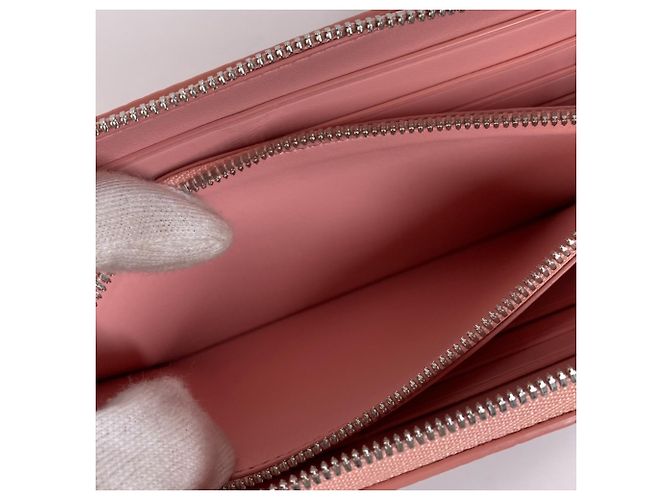 Cartera larga de cuero rosa Tiffany & Co. - vista 8