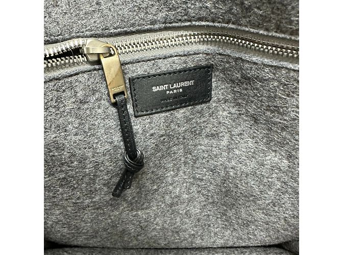 Borsa tote grigia Saint Laurent Marrone - vista 12