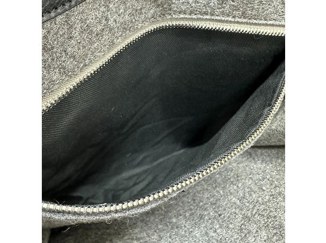 Borsa tote grigia Saint Laurent Marrone - vista 13