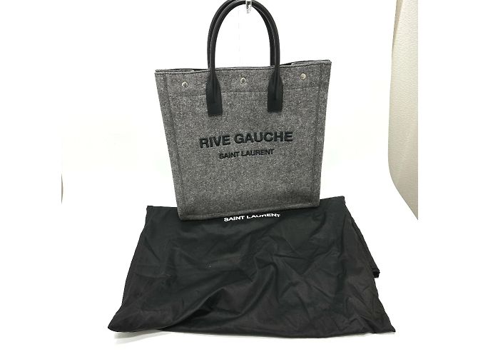 Borsa tote grigia Saint Laurent Marrone - vista 15