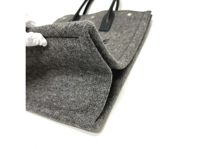 Borsa tote grigia Saint Laurent Marrone - vista 4