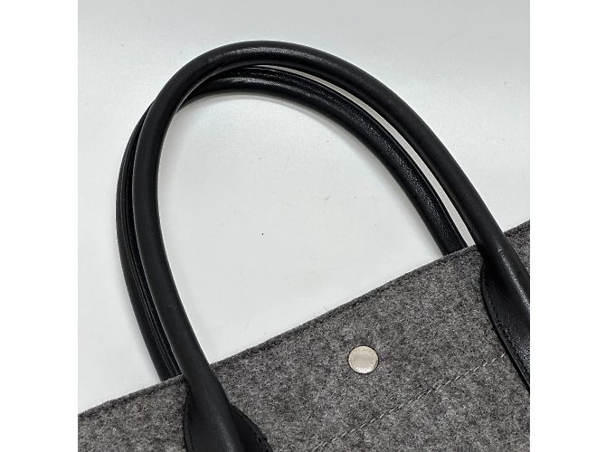 Borsa tote grigia Saint Laurent Marrone - vista 7