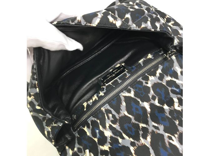 Borsa a spalla Vala Ribbon Chain E834 di Salvatore Ferragamo Nero - vista 9