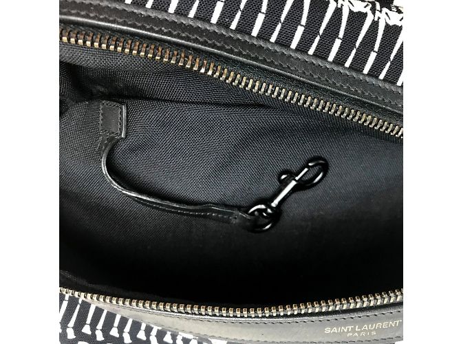Zaino nero Saint Laurent Paris 435988 - vista 12