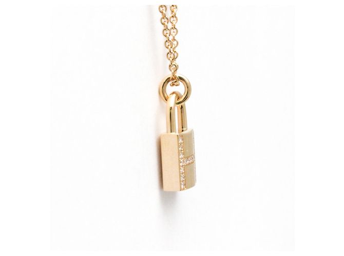 Hermès Hermes Kelly Diamantkette mit Kette Golden - Ansicht 4