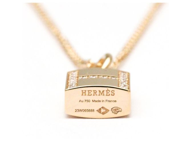 Hermès Hermes Kelly Diamantkette mit Kette Golden - Ansicht 5