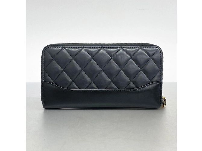 Cartera larga Chanel Matelassé de cuero Gabrielle Negro - vista 12