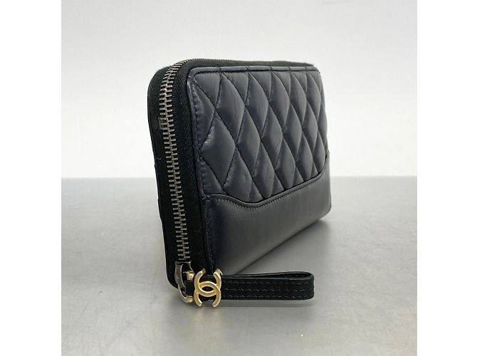 Cartera larga Chanel Matelassé de cuero Gabrielle Negro - vista 2