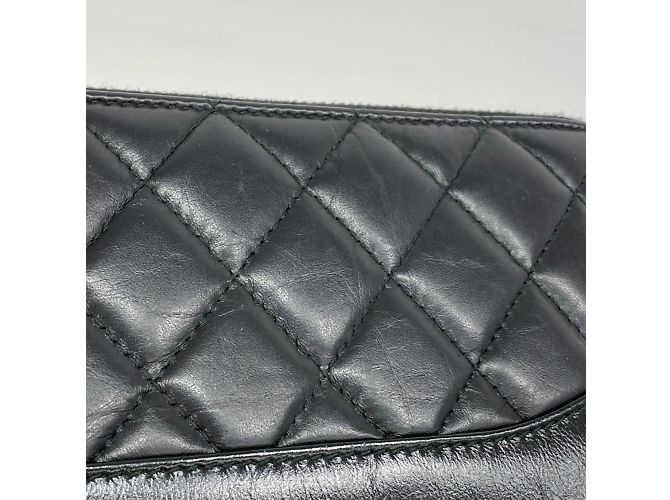 Cartera larga Chanel Matelassé de cuero Gabrielle Negro - vista 8