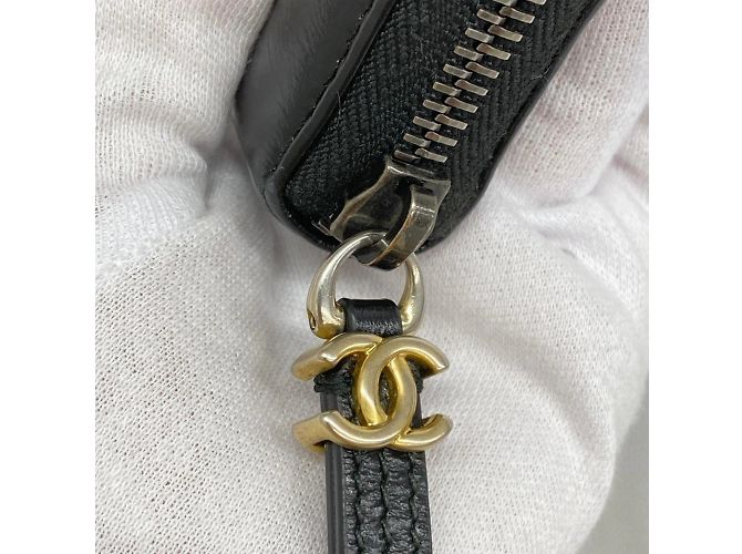 Cartera larga Chanel Matelassé de cuero Gabrielle Negro - vista 9
