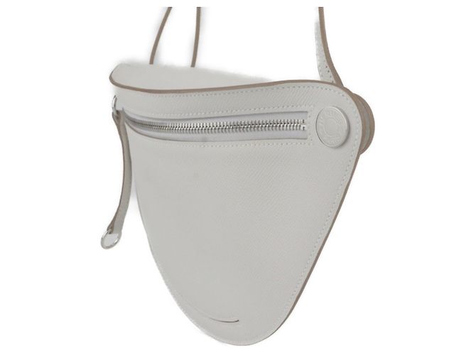 Bolso de Hombro Petite Course de Hermès Blanco - vista 2