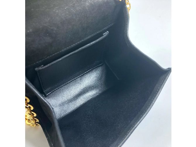 Borsa a spalla mini pochette Vala Ribbon di Salvatore Ferragamo Nero - vista 11