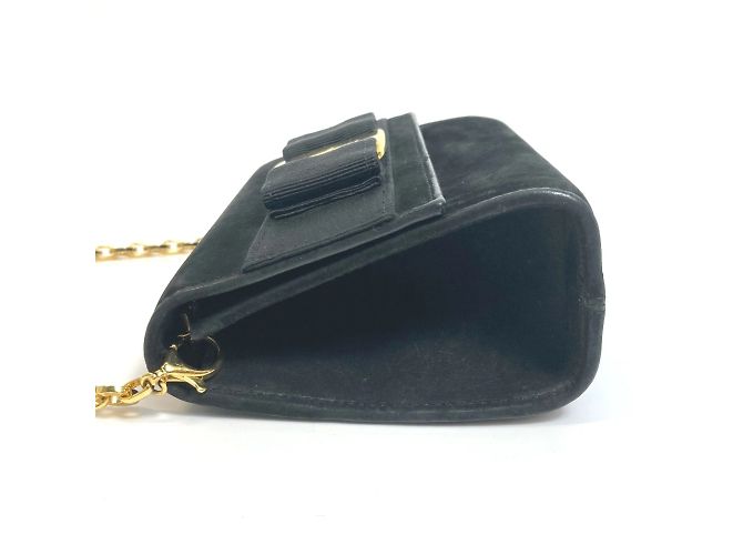 Borsa a spalla mini pochette Vala Ribbon di Salvatore Ferragamo Nero - vista 3
