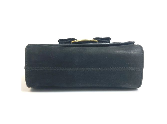 Borsa a spalla mini pochette Vala Ribbon di Salvatore Ferragamo Nero - vista 4
