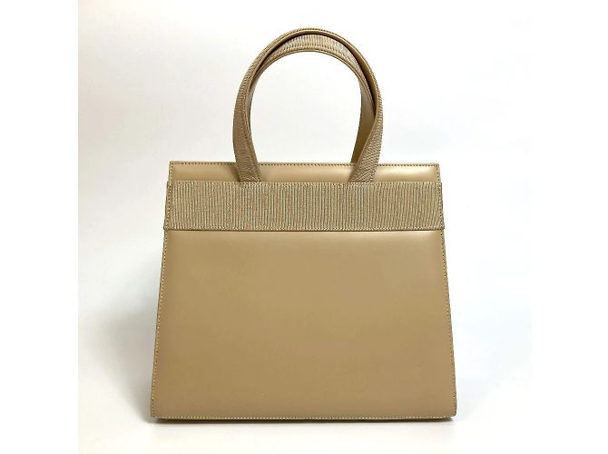 Borsa in pelle beige Salvatore Ferragamo - vista 2