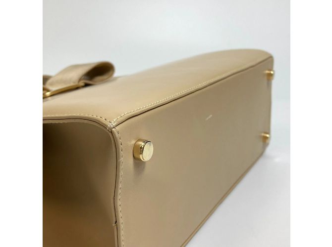 Borsa in pelle beige Salvatore Ferragamo - vista 4