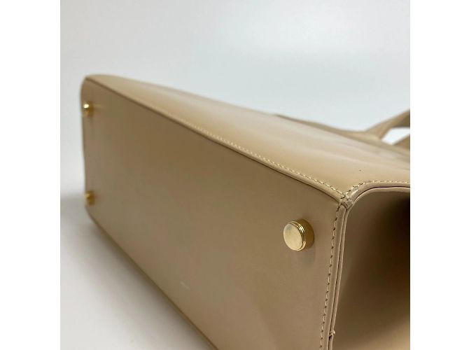 Borsa in pelle beige Salvatore Ferragamo - vista 6