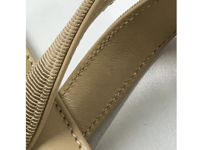 Borsa in pelle beige Salvatore Ferragamo - vista 9