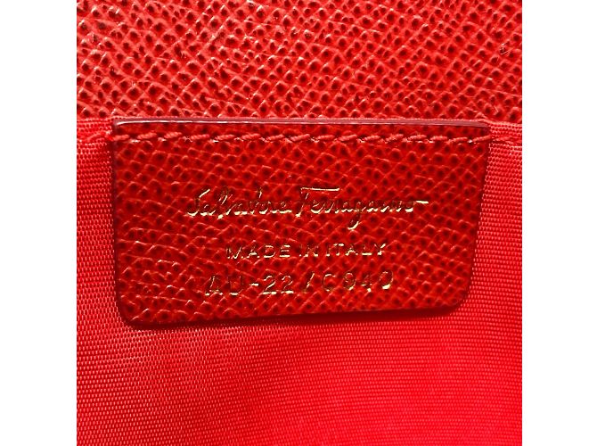 Borsa Vala Ribbon di Salvatore Ferragamo Rosso - vista 10